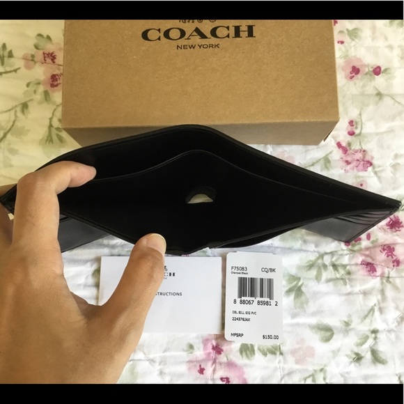 🌻Coach Men’s Wallet Double Billfold NWT. - Picture 4 of 6